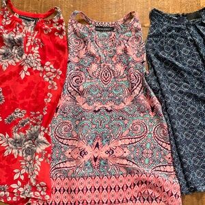 Lot of 3 Cynthia Rowley sleeveless tops